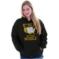 thumbnail image 4 of Iowa Stuck in Middle Funny Midlands Unisex Plus Fleece Graphic Hoodie Brisco Brands 2X, 4 of 5