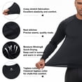 thumbnail image 4 of QPNGRP Men's 3 Pack Dry Fit Long Sleeve Athletic Shirts Workout Running Shirts Black 2XL, 4 of 9