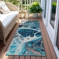 thumbnail image 6 of Addison Rugs Chantille Indoor/Outdoor Transitional Modern Teal Washable Runner Rug, 2'3" x 7'6", 6 of 6