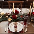 thumbnail image 4 of DriftAway Red Buffalo Plaid Christmas Placemats Set of 2 Linen Snowflake Place Mats for Dining Table Xmas Washable Table Mats Winter Holiday Kitchen Christmas Mats for Table Decor Country 12 x 18 Inch, 4 of 7