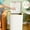 White, variant on Iumwxz Bathroom Trash Cans Household Toilet with Lid Has Living Room Kitchen Bedroom Trash Cans Press Grips