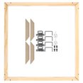 thumbnail image 1 of Unique Bargains Canvas Stretcher Bars Kit, 24x20 Inch Rectangle Solid Wood Frame for Paint, Prints, Oil Paintings, Wood Color, 1 of 5