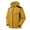 Earthy Yellow, variant on Women's Solid Color Hooded Long Sleeved Windbreaker for Mountaineering Sports, Waterproof Jacket and Top for Outdoor Adventures,Black L