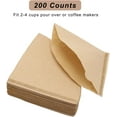 thumbnail image 4 of EcoNesxp 200pcs cone coffee filter coffee filter disposable sheets unbleached 02 cone coffee filter, 4 of 5
