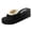 Black, variant on VerPetridure Wedge Sandals for Women Women Beach Breathable Flowers Sandals Home Slipper Flip-Flops Wedges Shoes