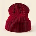 thumbnail image 3 of Womens Hats Striped Knitted Lightweight Warm Cap Ear Protection Stretchy Casual Breathable Comfortable Trendy Winter Hat, 3 of 3