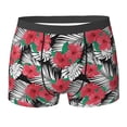 thumbnail image 6 of Men's Boxer Briefs, red flowers_A Soft Comfy Mens Underwear Boxer Briefs Breathable With Widen Waist, 6 of 7