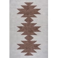 thumbnail image 2 of JONATHAN Y WASHABLE 5 x 8 Area Rug, Chayton Minimalist Geometric - Gray/Brown, WSH110E-5, 2 of 7
