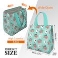 thumbnail image 3 of Bull Terrier Dog and Flower Florals Insulated Lunch Bag for Women & Adults,Large Portable Soft Cooler Lunch Bag,Thermal Food Storage Tote with Pearl Cotton,8.66L,8.75x5.75x9.5 Inch, 3 of 6
