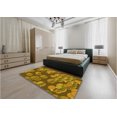 thumbnail image 5 of Ahgly Company Machine Washable Indoor Rectangle Transitional Dark Bronze Brown Area Rugs, 6' x 9', 5 of 7