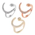 thumbnail image 4 of Qarigey Aleación Luna Estrella Forma Cristal Mujer Decoración Fiesta Mano Joyería Regalo Ropa, zapatos y accesorios Miscelánea, 4 of 6