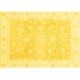 thumbnail image 1 of Ahgly Company Machine Washable Indoor Rectangle Oriental Yellow Traditional Area Rugs, 5' x 7', 1 of 4