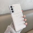 thumbnail image 1 of Funda transparente con tarjetero para Samsung Galaxy S20 FE S23 Ultra S22 S21 Plus Note 20 Ultra A12 A34 A52 A32 A14 A54 A53 5G, 1 of 4
