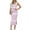Pink, variant on Women Summer Midi Bodycon Sweater Dress Sexy V Neck Tie Shoulder Striped Knit Side Slit Sleeveless Tank Dress