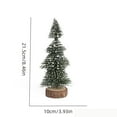 thumbnail image 3 of Christmas Decorations Mini Christmas Trees, Artificial Christmas Tree Bottle Brush Trees with Glitter Powder Wooden Base for Christmas Decor Christmas Party Home Table, 3 of 6