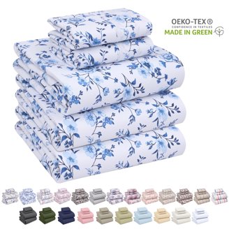 CE CASA ESENCIA King Size Sheets - 100% Egyptian Cotton, 500 Thread Count, 4 Piece Deep Pocket Set