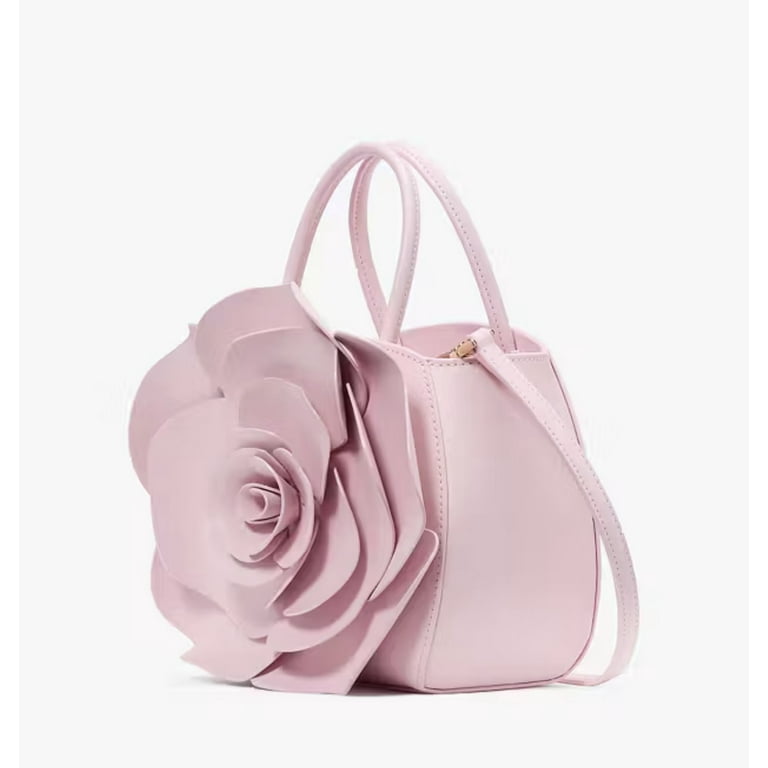 Kate Spade Flora Rose 3D Crossbody Pink Horizon Leather Bag Purse