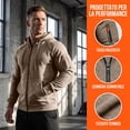 thumbnail image 6 of Men Zip Up Hoodie Full Zip Sweatshirt Jacket, Drawstring Hood Pockets Athletic, Casual Winter Coats, 6 of 7