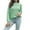 Green, variant on Herrnalise Women's Knitted Crop Tops Fashion Long Sleeves Round Neck Loose Pullover Tops Blouse Knitted Sweater Pullover Jumper Sweaters