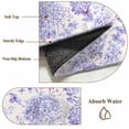thumbnail image 6 of Purple Floral Area Rug 5x7 FT, Non Slip Bedroom Throw Carpet, Hydrangeas Flower Spring Summer Botanical Washable Soft Floor Carpet Non-Shedding Rug for Dining Room Bedside Classroom Desk, 6 of 9
