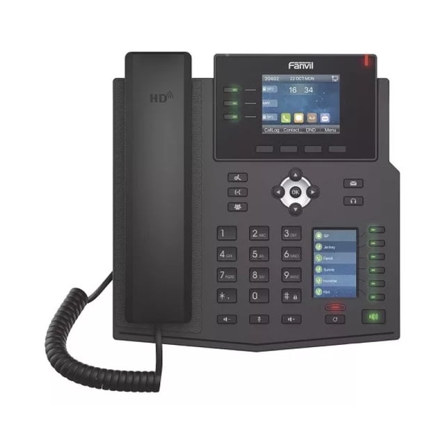 Teléfono Ip Empresarial 12 Lineas Lcd Color Poe Fanvil X4u