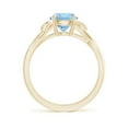 thumbnail image 2 of Angara Natural 1.12 Ct. Aquamarine Solitaire Ring in 14K Yellow Gold for Women (Ring Size: 3), 2 of 10