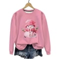thumbnail image 2 of EchfiProm Ugly Christmas Sweatshirts for Women Oversized Sweatshirt Plus Size Lightweight Wine Glass Long Sleeve Xmas Womens Shirts, 2 of 6