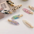 thumbnail image 2 of Large No Crease Hair Clips No Bend Hair Clips Hair Clips Acrylic Resin Flat Clip Flat Bangs Waves Duck Bill Clips No Hair Barrettes for Women Girls Makeup Hairstyle Tool, 2 of 5