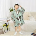 thumbnail image 6 of joogoo Wearable Blanket Hoodie for Dogs Cartoon Heads Oversized Sherpa Hooded 3-14 YR M, 6 of 7