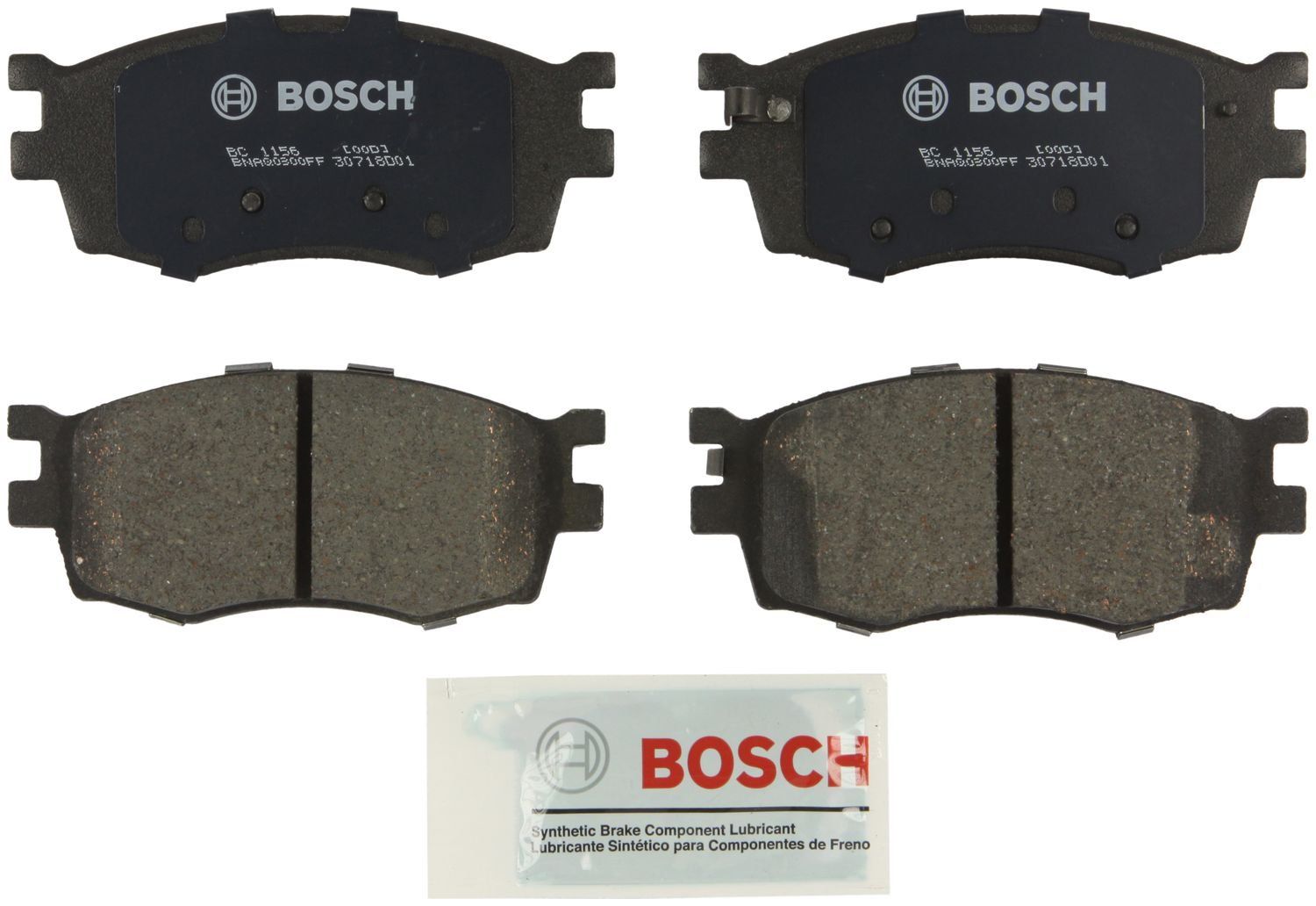 Bosch Bc1156 Quietcast Premium Disc Brake Pad Set Fits select: 2006-2011 HYUNDAI ACCENT, 2006-2011 KIA RIO