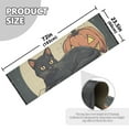 thumbnail image 5 of Yayeee Runner Rug for Bedroom 2'x6' Machine Washable Hallway Non Slip Mat, Black Halloween Cat, 5 of 8