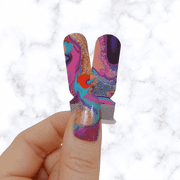 poZable Nail Polish Wrap Set for Women, 20 Piece, Retro Marble