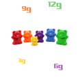 thumbnail image 1 of Juguetes educativos con forma de oso para contar pesos de arcoíris, material didáctico para educación temprana Montessori para niños, clasificación de colores para jardín infantil, 1 of 4