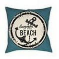 thumbnail image 3 of Surya LTCH-ANCHRBCH-1818 Litchfield 18" Wide Square Novelty "Summer at the Beach, 3 of 3