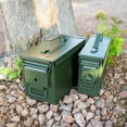 thumbnail image 2 of 30 and 50 Cal Metal Gun Ammo Can 2-Pack – Military Steel Box Set Ammo Storage, 2 of 6