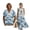 Blue Clouds, variant on FOR U DESIGNS Blue Clouds Print Linen-Style Couple Matching Outfits Men's Button Up Shirt and Women's Sleeveless Maxi Sundress with Pocket