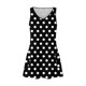 thumbnail image 5 of vestido casual de mujer con bolsillos vestido de playa boho de verano blusas florales para mujer camisetas vestido con cuello en v vestidos sin mangas sueltos negro / 2xl, 5 of 7