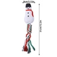 thumbnail image 2 of SIfdSeng Rope Christmas Theme Dog Toy with Rope Body for Puppy Dog Chew Toy for Puppy Interactive Toy Pet Toys Dog Toy for Aggressive Chewers Large Dog Toy, 2 of 6
