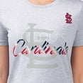 thumbnail image 3 of Women's G-III 4Her by Carl Banks  Heather Gray St. Louis Cardinals Super-Slim Fit Lightweight Shadow Logo Graphic, 3 of 3