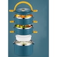 thumbnail image 4 of 3 Layer Stainless Steel Insulated Lunch Box, Leak-Proof Food Container with Lid for Office, Work, School, And Portable Meal Storage Harlik, 4 of 4