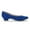 ROYAL/BLUE, variant on Dream Pairs Women Fashion Heel Pump Shoes Low Chunky Slip On Round Toe Shoes Comfort Pumps for Work