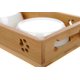thumbnail image 5 of Cuenco de bambú para gatos, cuenco de cerámica para mascotas, mesa de comedor de madera, cuenco para perros, cuenco para cereales JM, 5 of 5