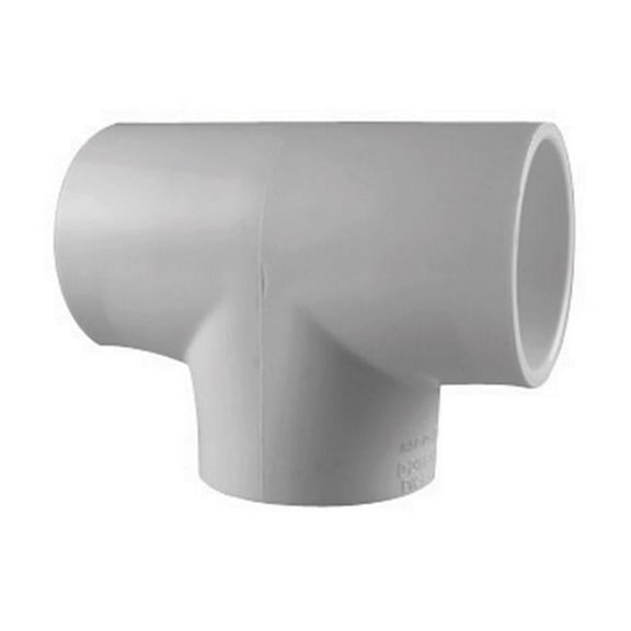 Charlotte PVC 02400 0600 0.5 in. Slip x Slip x Slip PVC Pipe Tee