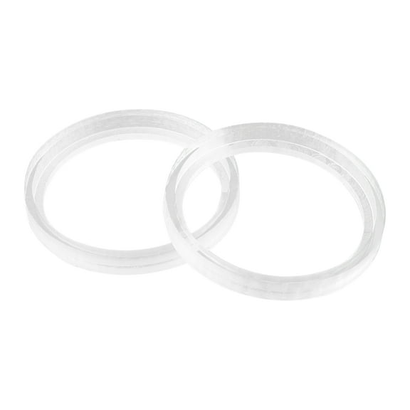Pair 1.2 Inch Car White Clear Speaker Spacer Ring Mounting Spacer Acrylic 48mm ID