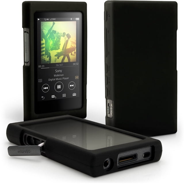 Funda de silicona para Sony Walkman NW-A35 NW-A45 + Protector de pantalla