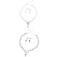 thumbnail image 1 of Conjuntos De Joyas Para De Bodas Crystal Butterfly \u0026 White Pearls BLESIY none, 1 of 8