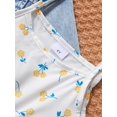 thumbnail image 6 of Girls 2pcs Long Sleeve Denim Button Coat & Straps Floral Print Flare Dress Trendy Casual Kids Outdoor Clothes For Spring And Autumn, 6 of 7