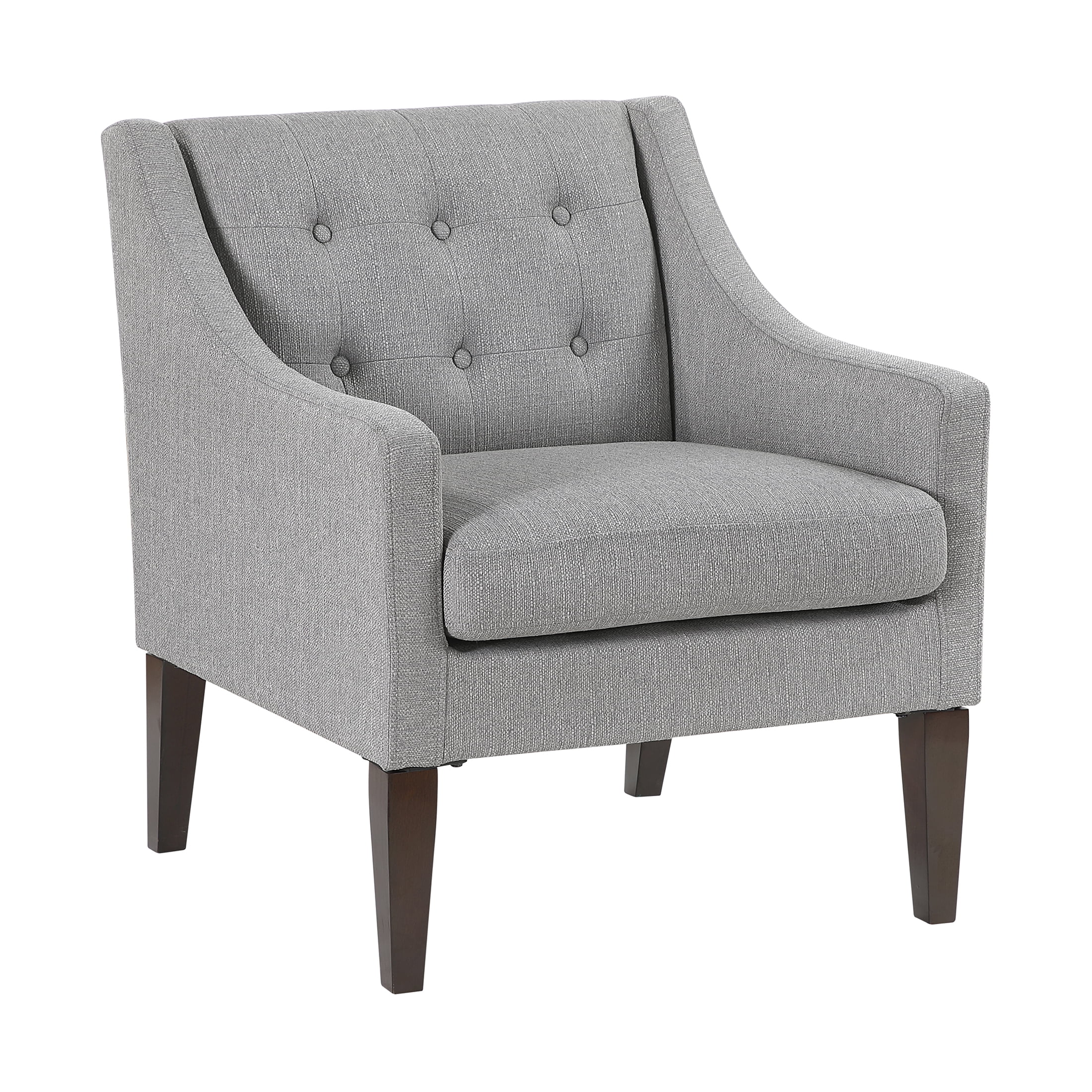 OakvillePark Solmera Textured Fabric Accent Chair, Gray
