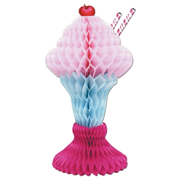 Beistle Tissue Ice Cream Sundae Party Decoration (Case of 12)
