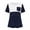 Navy, variant on Celivon Womens Maternity Nursing Tops Short Sleeve Breastfeeding Shirt With Pocket Flattering Comfy Pregnancy Clothes